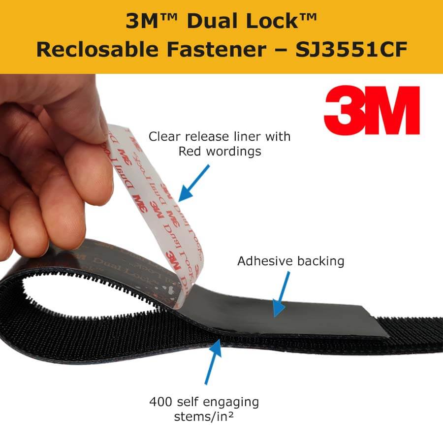 Supplier for 3M™ Dual Lock™ Reclosable Fastener - SJ3551CF in Singapore